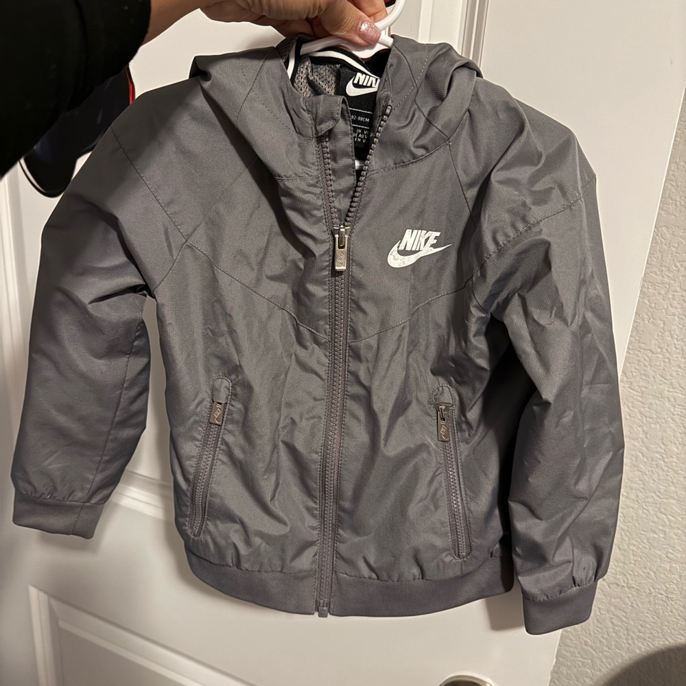 Nike Kids Gray Windrunner Jacket